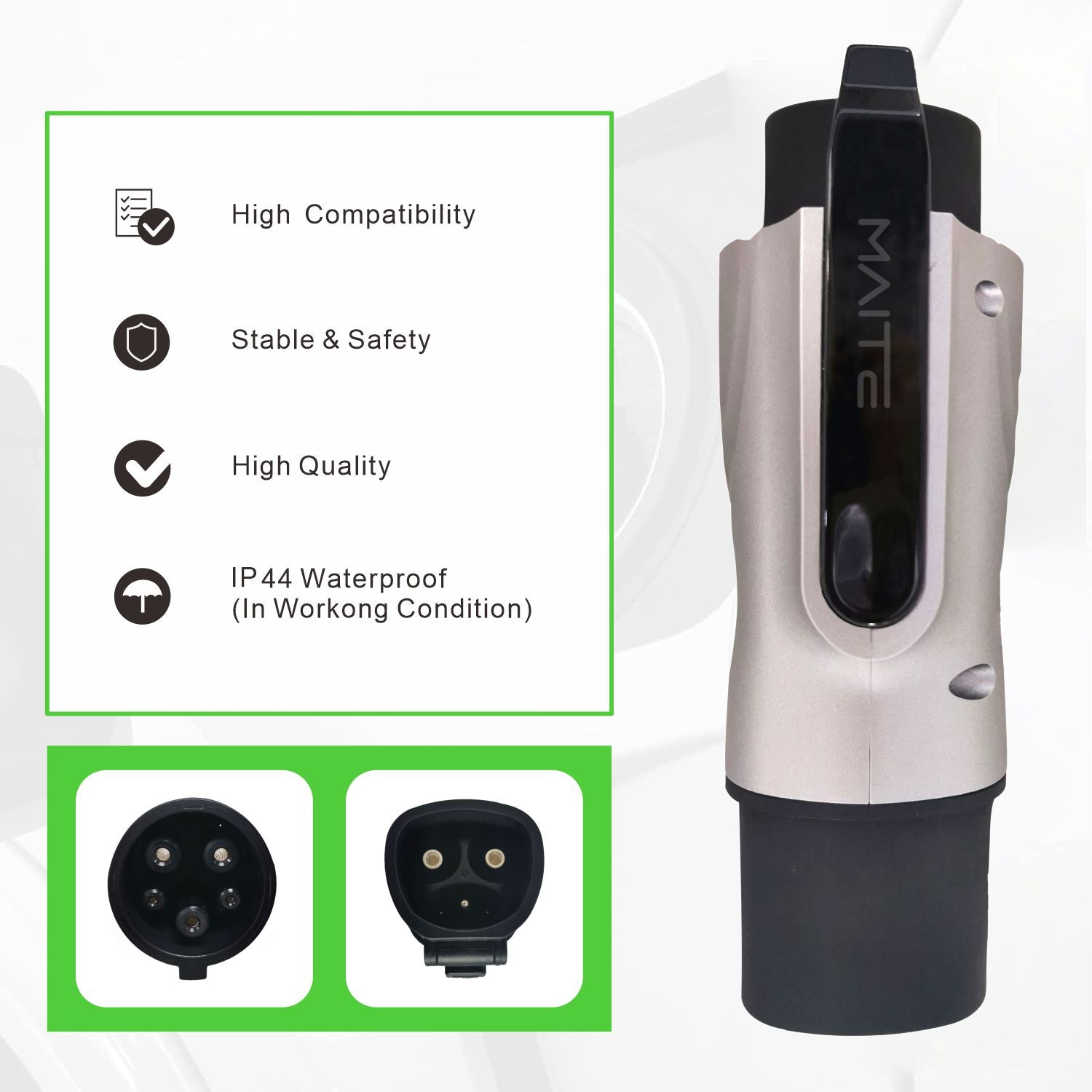 Only for Tesla to J1772 EVs Charging Adapter, Max 48A/250V AC