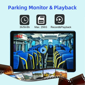 10.1 inch Touch Screen Car/RV/Bus/Truck AHD Monitor System 1080P Vehicle CCTV Camera HD Night Vision Reversing Parking Recorder