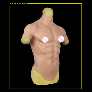 Men's Silicone Chest Abdominal Muscle