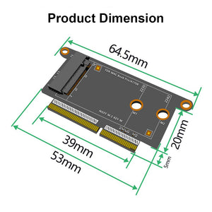 M.2 NVME SSD Convert Adapter for SSD MacBook Pro 2016-2017 A1708 – Connector 22 + 34 Points